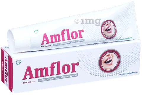 Amflor Toothpaste with Active Remineralisation Fluoride | For Healthy Gums & Strong Teeth