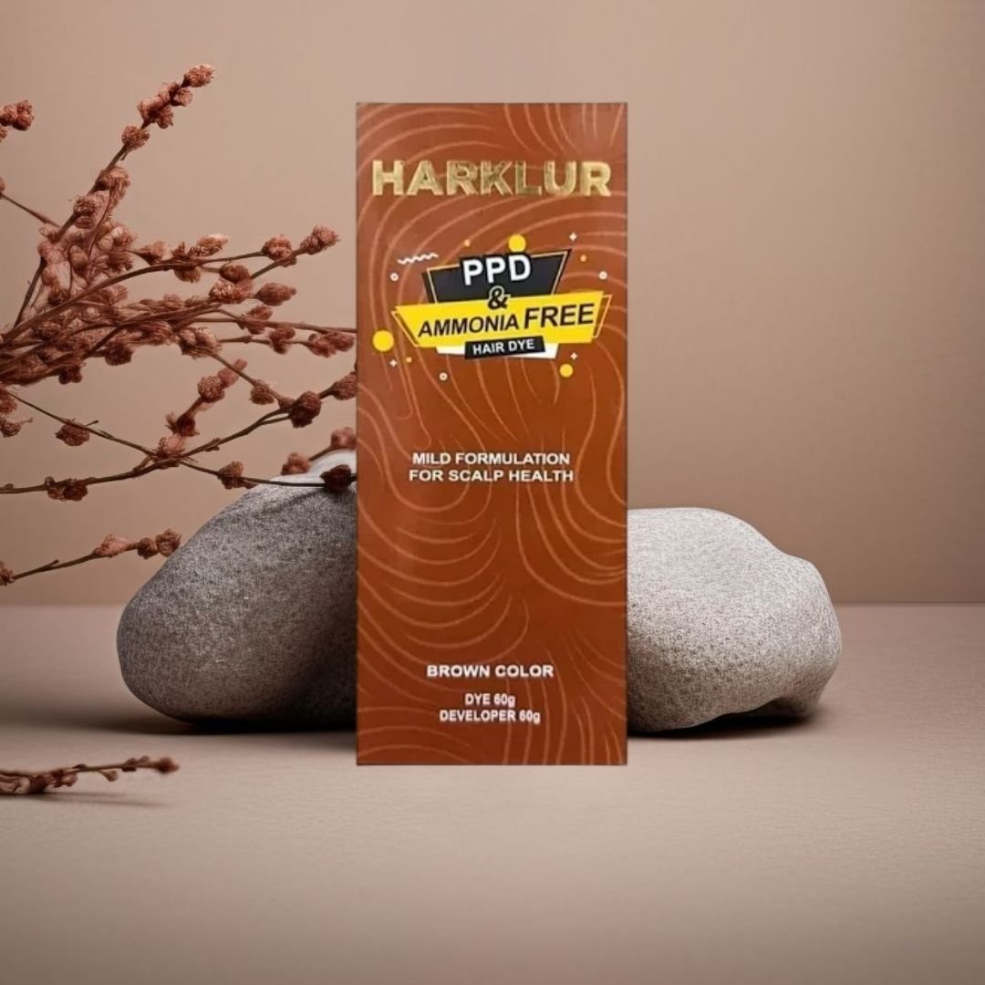 Harklur Hair Color Cream With No PPD And Ammonia | Brown Hair Dye - Brown Color